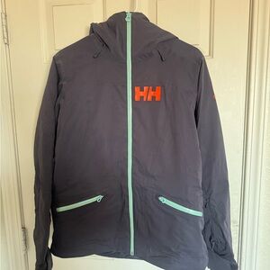 Helly Hansen Black Jacket with Neon Accents